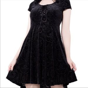 Killstar angelyn burnout velvet dress